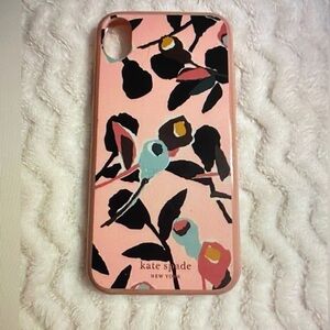 Kate Spade Black and Pink Floral Phone Case